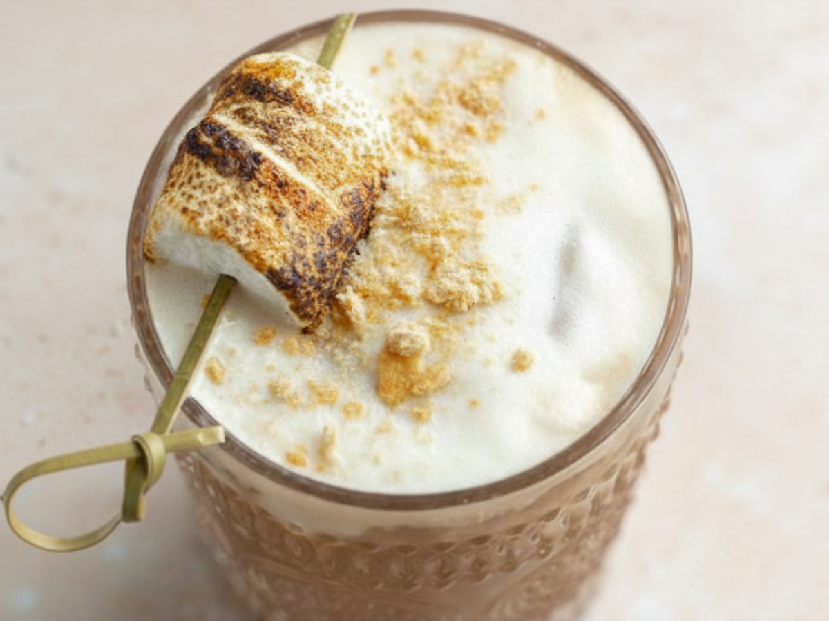 Creamy Toasted Marshmallow Cold Foam Coffee, Winter Friendly Low Acid