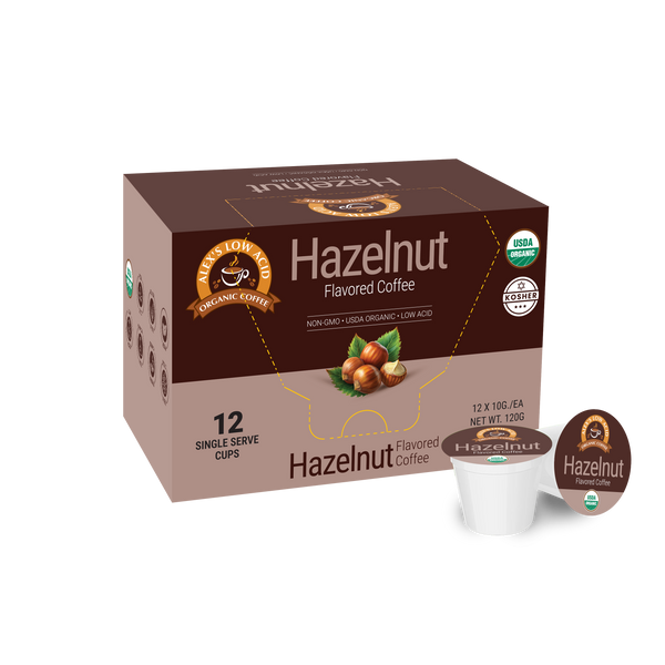 Alex's Low Acid Organic Coffee™ Single Serve Flavored Cups