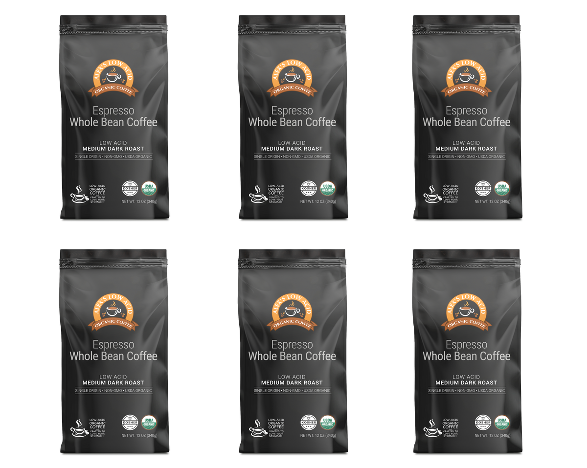 Whole Bean Coffee For Aeropress Low Acidity Reference: Alex S Low Acid Organic Coffee Espresso Whole Bean 12Oz