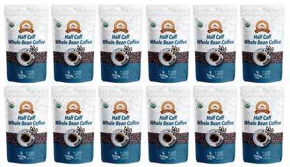 Alex's Low-Acid Organic Coffee™ - Half Caff Whole Bean (12oz)