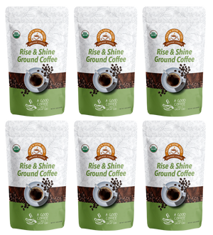 Alex's Low-Acid Organic Coffee™ - Rise and Shine Fresh Ground (12oz)