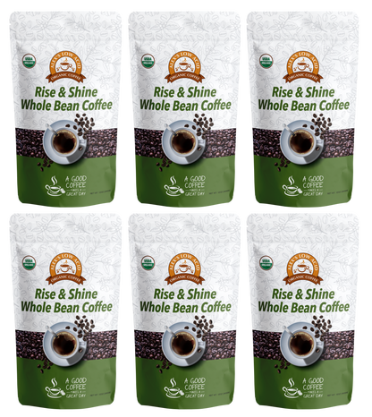 Alex's Low-Acid Organic Coffee™ - Rise and Shine Whole Bean (12oz)