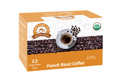 Alex's Low-Acid Organic Coffee™ K-Cups - French Roast