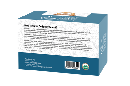 Alex's Low-Acid Organic Coffee™ K-Cups - Half Caff