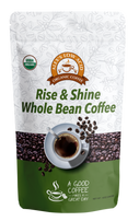 Alex's Low-Acid Organic Coffee™ - Rise and Shine Whole Bean (12oz)