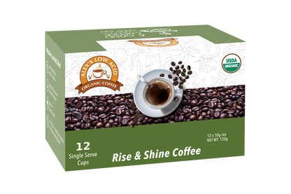 Alex's Low-Acid Organic Coffee™ K-Cups - Rise & Shine