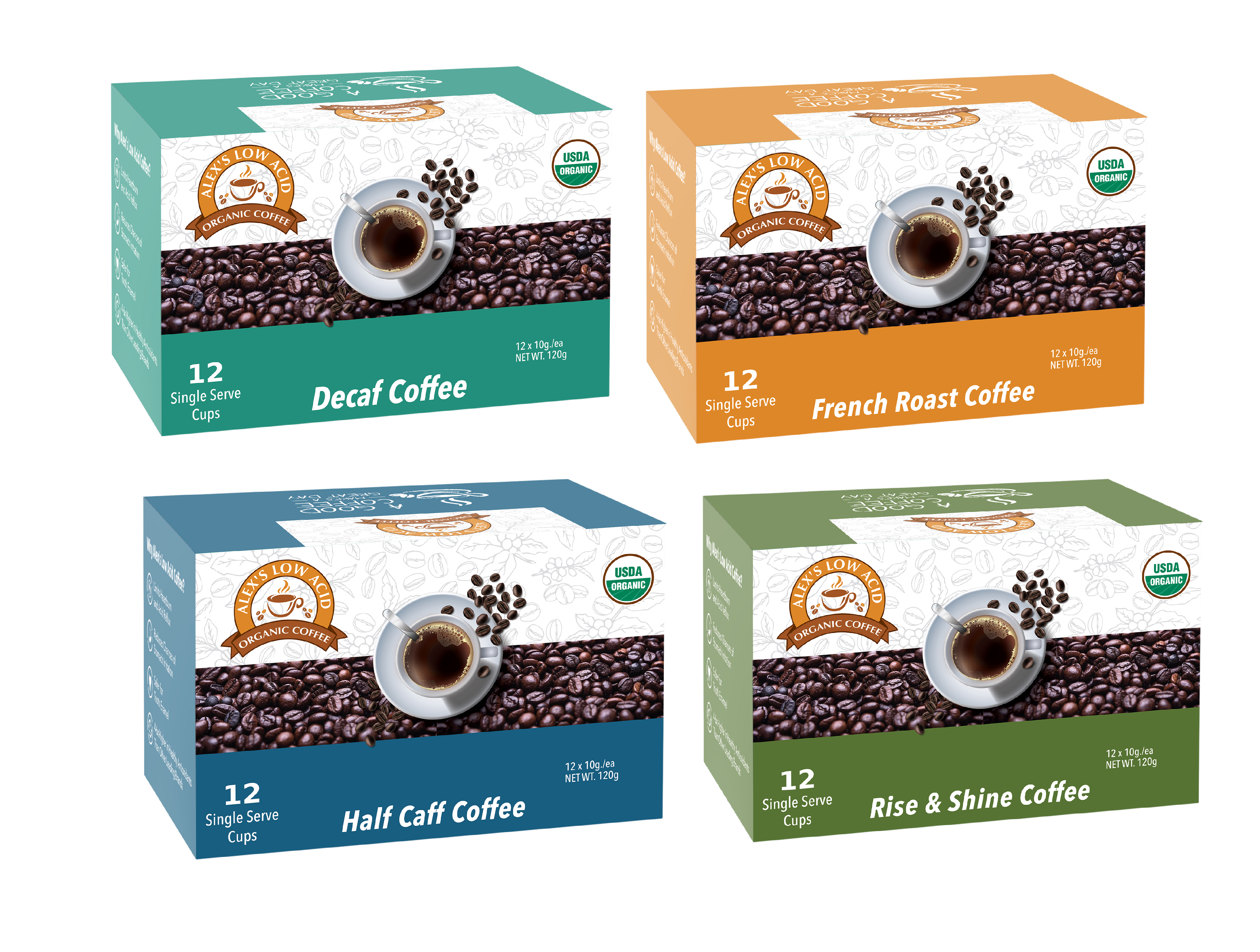 Half decaf k cups best sale