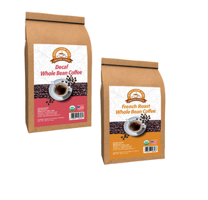 Alex's Low-Acid Organic Coffee™ Perfectly Prepared Host 5lb Whole Bean Variety Pack